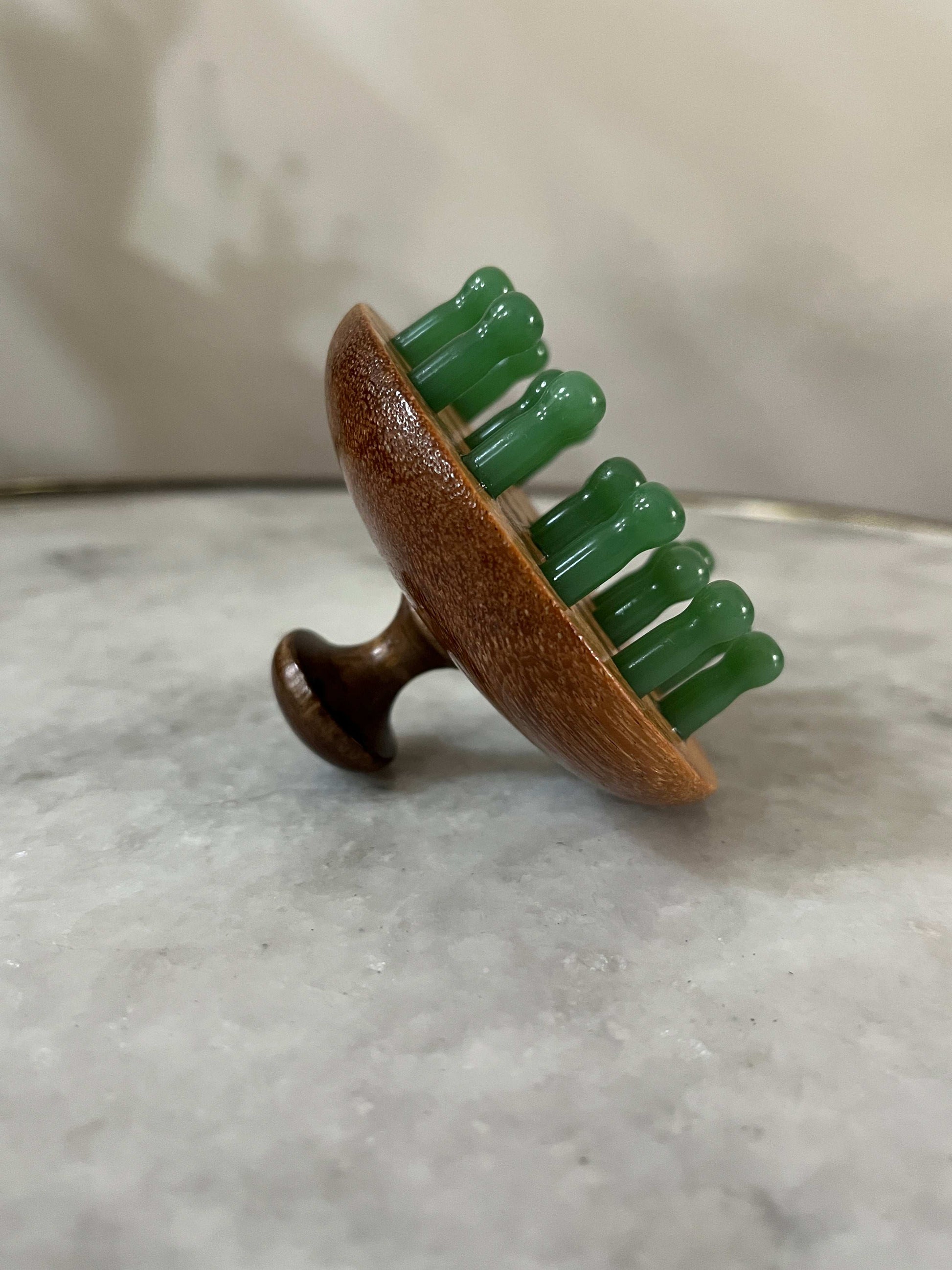 SustainGo Jade Stone wooden Head & Scalp Massager