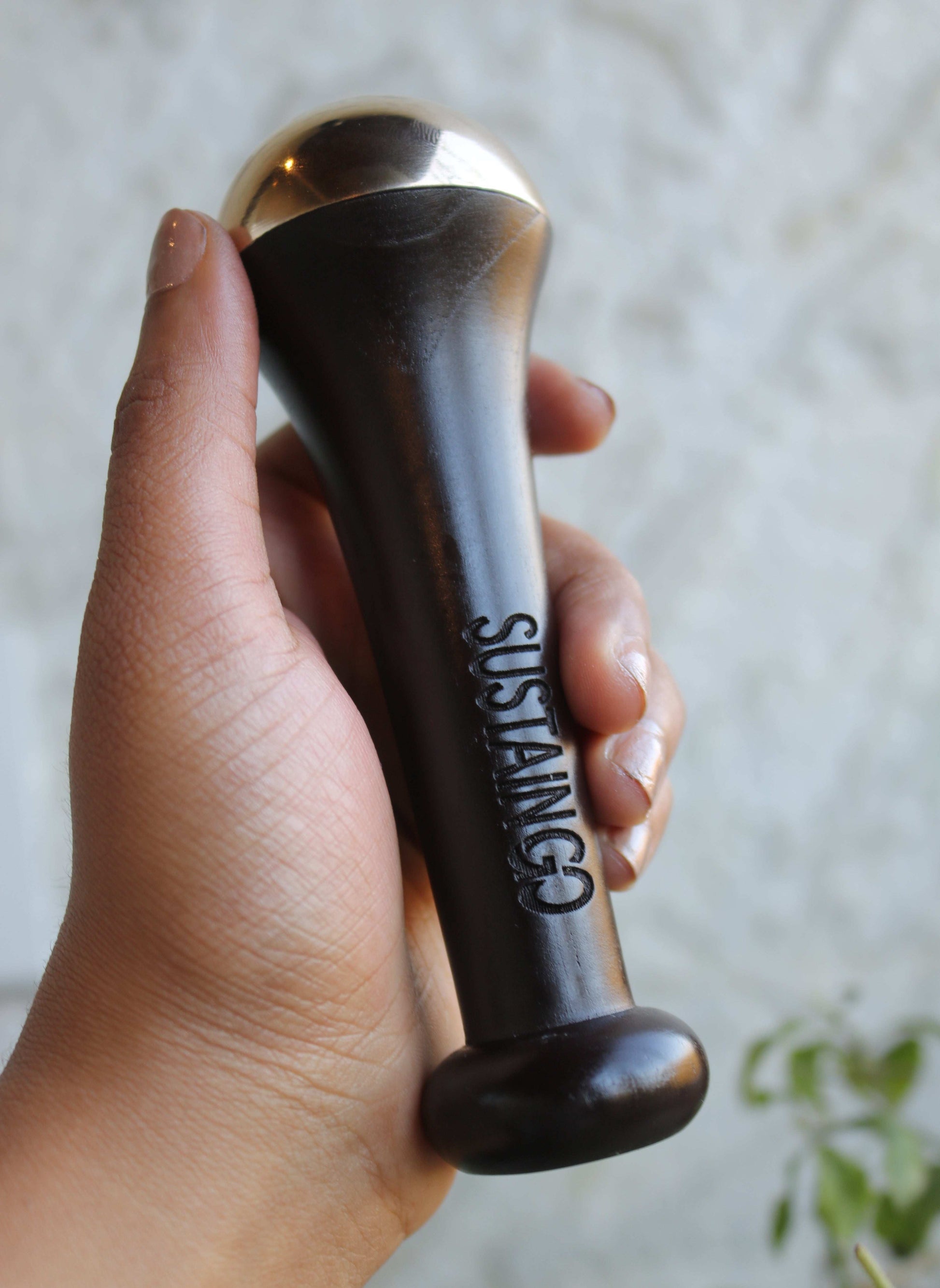 SustainGo Kansa Wand | Ayurvedic massager for face, body & hair